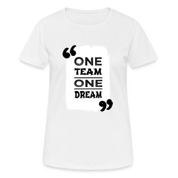 humor birthday present harmonious unity quote - Women's Breathable T-Shirt - white - Front - AI Model Female 172 dark (172cm)