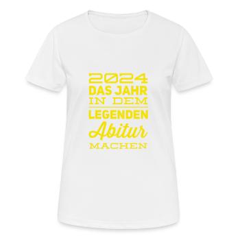 High school graduation - Women's Breathable T-Shirt - white - Front - AI Model Female 172 dark (172cm)