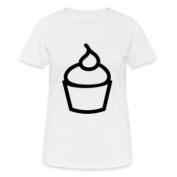 Cupcake - Frauen T-Shirt atmungsaktiv - Weiß - Vorne - AI Model Female 172 dark (172cm)
