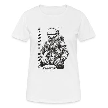 strange world - Frauen T-Shirt atmungsaktiv - Weiß - Vorne - AI Model Female 172 dark (172cm)