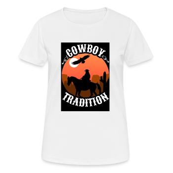 Cowboy Texas - Women's Breathable T-Shirt - white - Front - AI Model Female 172 dark (172cm)