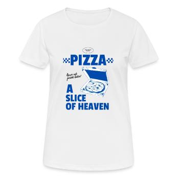 Pizza - A Slice of Heaven - Women's Breathable T-Shirt - white - Front - AI Model Female 172 dark (172cm)