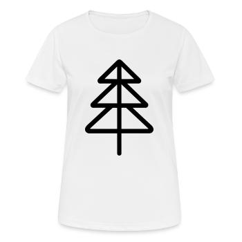 arbre de noel - T-shirt respirant Femme - blanc - Devant - AI Model Female 172 dark (172cm)