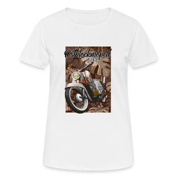 Schwalbe Tuning (Rust) // Illustration - Women's Breathable T-Shirt - white - Front - AI Model Female 172 dark (172cm)