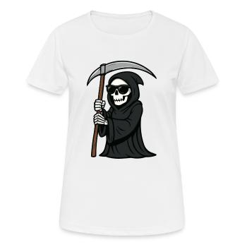 sensenmann sonnenbrille - Frauen T-Shirt atmungsaktiv - Weiß - Vorne - AI Model Female 172 dark (172cm)
