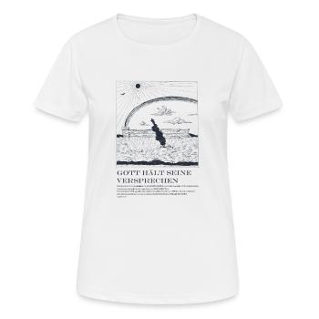 La promesse de Dieu - T-shirt respirant Femme - blanc - Devant - AI Model Female 172 dark (172cm)