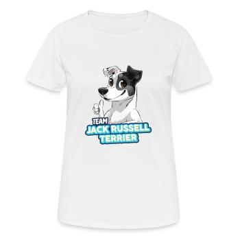 TEAM Jack Russell Terrier - Black - Women's Breathable T-Shirt - white - Front - AI Model Female 172 dark (172cm)