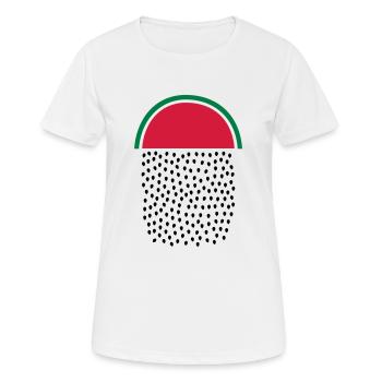 Watermelon Rain - Women's Breathable T-Shirt - white - Front - AI Model Female 172 dark (172cm)