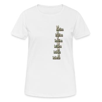 Swing Dance Dancewear I Balboa Training T-Shirt - Women's Breathable T-Shirt - white - Front - AI Model Female 172 dark (172cm)