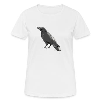 Crow - Women's Breathable T-Shirt - white - Front - AI Model Female 172 dark (172cm)