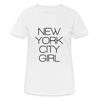 New York - Women's Breathable T-Shirt - white - Front - AI Model Female 172 dark (172cm)