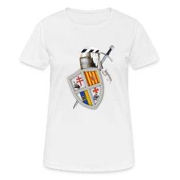 Schild Helm Schwert - Women's Breathable T-Shirt - white - Front - AI Model Female 172 dark (172cm)
