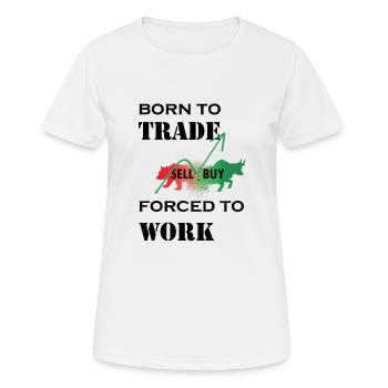 bourse des commerçants - T-shirt respirant Femme - blanc - Devant - AI Model Female 172 dark (172cm)