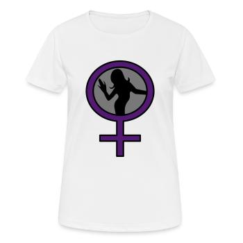 symbole - T-shirt respirant Femme - blanc - Devant - AI Model Female 172 dark (172cm)
