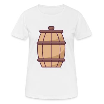 Honey Barrel - T-shirt respirant Femme - blanc - Devant - AI Model Female 172 dark (172cm)