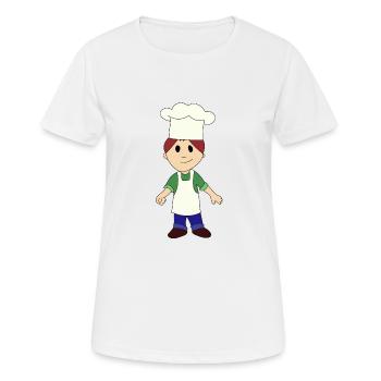 Der kleine Koch - Frauen T-Shirt atmungsaktiv - Weiß - Vorne - AI Model Female 172 dark (172cm)