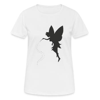 Doux elfe fée avec des astérisques - T-shirt respirant Femme - blanc - Devant - AI Model Female 172 dark (172cm)