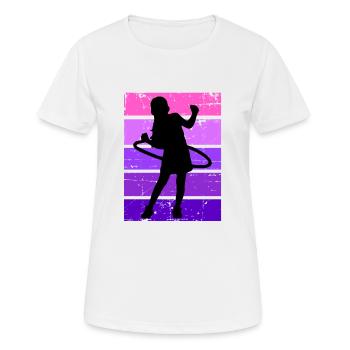 Hula Mädchen Pink - Frauen T-Shirt atmungsaktiv - Weiß - Vorne - AI Model Female 172 dark (172cm)