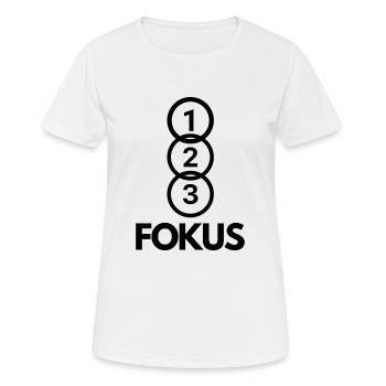 123 Focus - Women's Breathable T-Shirt - white - Front - AI Model Female 172 dark (172cm)