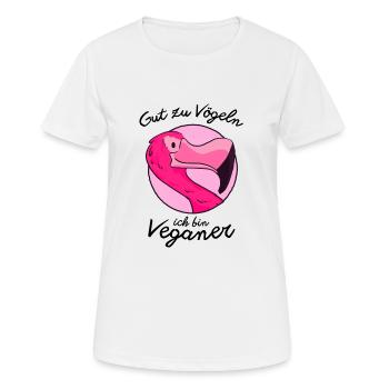 gut zu vögeln Flamingo - Frauen T-Shirt atmungsaktiv - Weiß - Vorne - AI Model Female 172 dark (172cm)