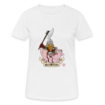 Warrior Dwarf - the Beatable Dwarf - Women's Breathable T-Shirt - white - Front - AI Model Female 172 dark (172cm)