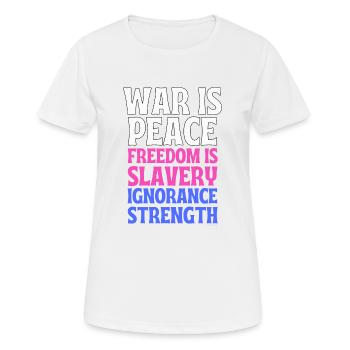 1984 est vrai 2022 - T-shirt respirant Femme - blanc - Devant - AI Model Female 172 dark (172cm)