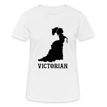 viktorianisch blak - Frauen T-Shirt atmungsaktiv - Weiß - Vorne - AI Model Female 172 dark (172cm)