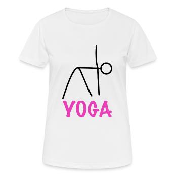 Yoga Workout - Women's Breathable T-Shirt - white - Front - AI Model Female 172 dark (172cm)