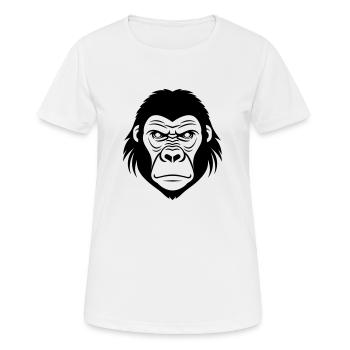 Gorilla - Women's Breathable T-Shirt - white - Front - AI Model Female 172 dark (172cm)