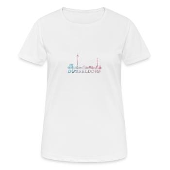 Düsseldorf - T-shirt respirant Femme - blanc - Devant - AI Model Female 172 dark (172cm)