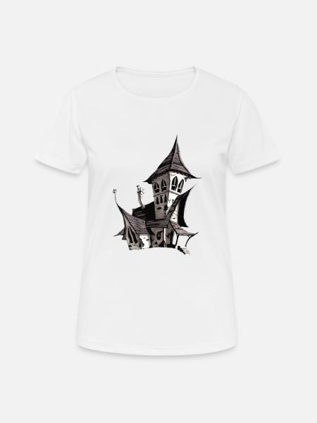 Château vampire - T-shirt respirant Femme - blanc