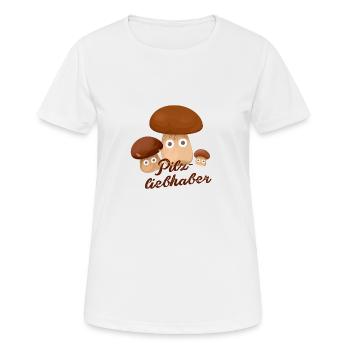 pilzliebhaber,pilze,steinpilze,sammler - Frauen T-Shirt atmungsaktiv - Weiß - Vorne - AI Model Female 172 dark (172cm)