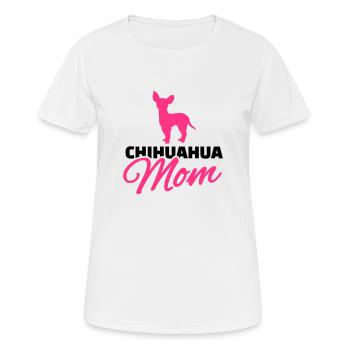 Chihuahua - Frauen T-Shirt atmungsaktiv - Weiß - Vorne - AI Model Female 172 dark (172cm)