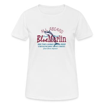 Tous les hommes à bord - Haute mer - T-shirt respirant Femme - blanc - Devant - AI Model Female 172 dark (172cm)