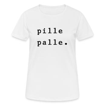 Pillepalle. - Frauen T-Shirt atmungsaktiv - Weiß - Vorne - AI Model Female 172 dark (172cm)