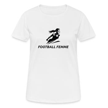 Football Femme clothing for women into football - Women's Breathable T-Shirt - white - Front - AI Model Female 172 dark (172cm)