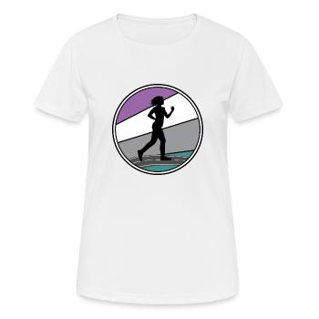 Sports Walking Walker Trail Marathon Walker - Women's Breathable T-Shirt - white - Front - AI Model Female 172 dark (172cm)