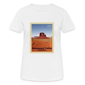 Valley of the Monuments National Park - Women's Breathable T-Shirt - white - Front - AI Model Female 172 dark (172cm)