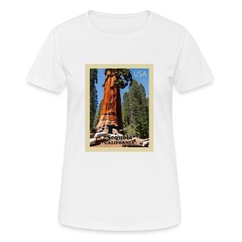 Sequoia-Nationalpark - Frauen T-Shirt atmungsaktiv - Weiß - Vorne - AI Model Female 172 dark (172cm)