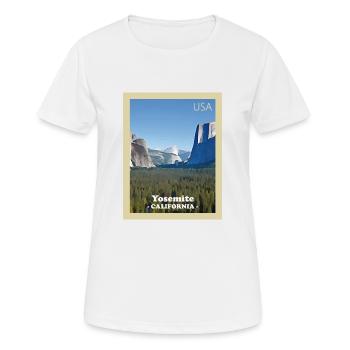 Yosemite National Park - Women's Breathable T-Shirt - white - Front - AI Model Female 172 dark (172cm)