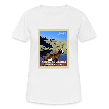 Parc national de Gredos - T-shirt respirant Femme - blanc - Devant - AI Model Female 172 dark (172cm)