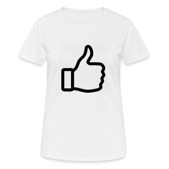 Thumbs up - Frauen T-Shirt atmungsaktiv - Weiß - Vorne - AI Model Female 172 dark (172cm)