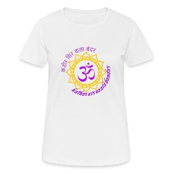 Yoga Fribourg - T-shirt respirant Femme - blanc - Devant - AI Model Female 172 dark (172cm)