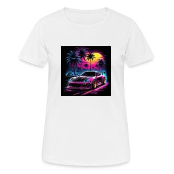 JDM Sportcar Tuning Driftcar Car Gift PS - Women's Breathable T-Shirt - white - Front - AI Model Female 172 dark (172cm)