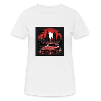 JDM Sportcar Tuning Driftcar Car Gift PS - Women's Breathable T-Shirt - white - Front - AI Model Female 172 dark (172cm)