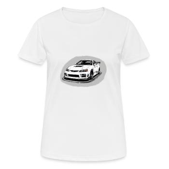 JDM Sportcar Tuning Driftcar Car Gift PS - Women's Breathable T-Shirt - white - Front - AI Model Female 172 dark (172cm)