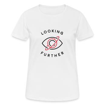 Vous cherchez plus loin - Blanc - T-shirt respirant Femme - blanc - Devant - AI Model Female 172 dark (172cm)