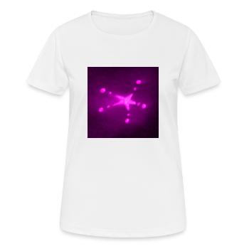 ÉTOILE POURPRE - T-shirt respirant Femme - blanc - Devant - AI Model Female 172 dark (172cm)