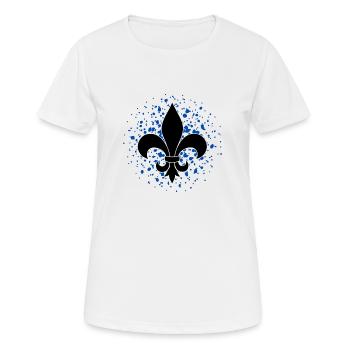 Lilien Logo - Frauen T-Shirt atmungsaktiv - Weiß - Vorne - AI Model Female 172 dark (172cm)