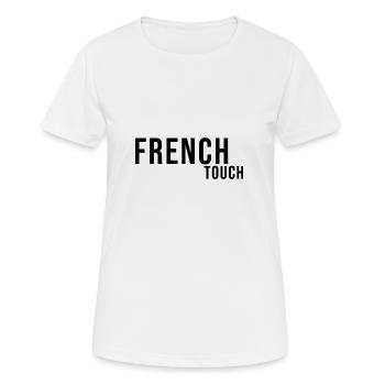 French touch - Women's Breathable T-Shirt - white - Front - AI Model Female 172 dark (172cm)